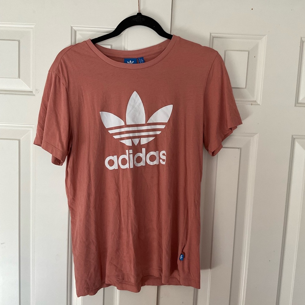 Peach adidas shirt